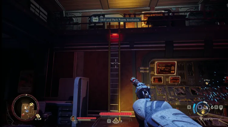 Leiter zu Stockwerk 2