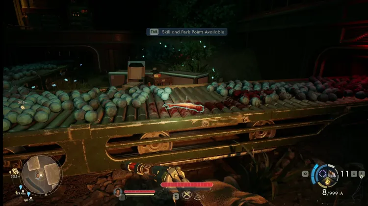 Grausiger abgetrennter Arm