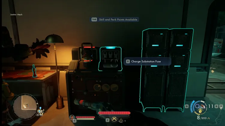 Geladene Umspannwerk-Sicherung