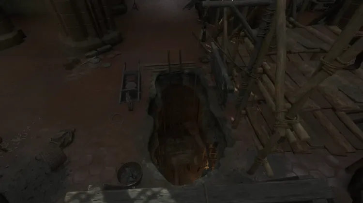 Unterirdischer Eingang