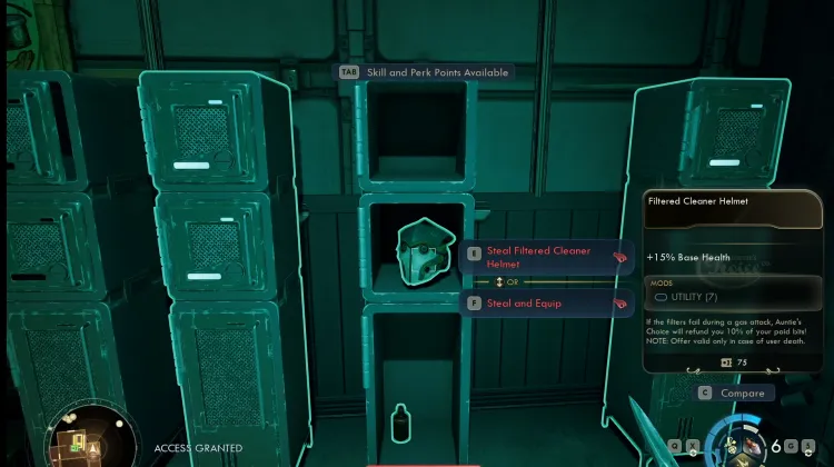 Casque de Nettoyeur Filtré Volé