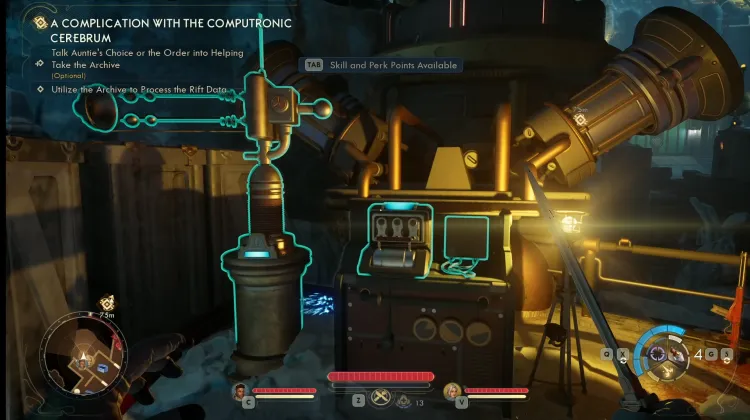 Entrailles de la Console de Contrôle de Spireton