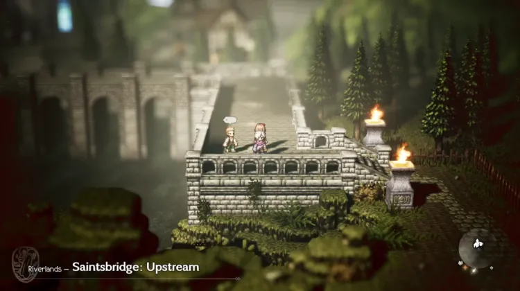 Saintsbridge: Río arriba