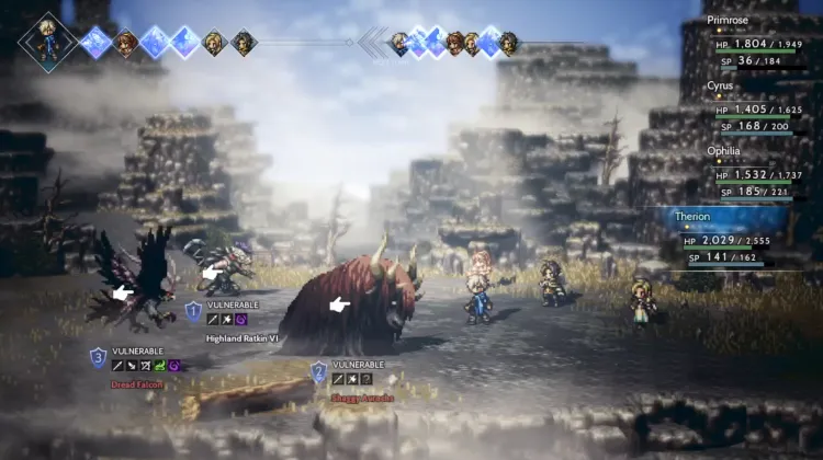 Tüylü Aurochs, Highland Ratkin VI ve Korku Şahini