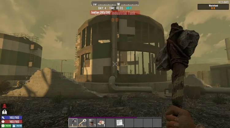 Serbatoio Industriale Distrutto