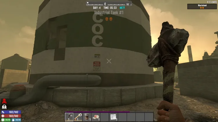 Cisterna Industriale Danneggiata