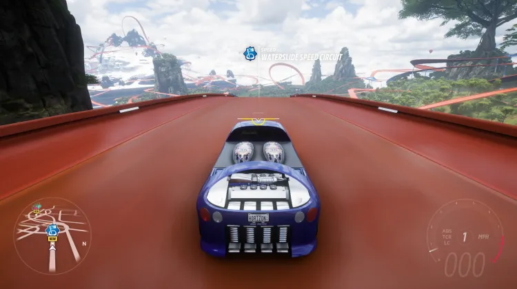 Wasserrutsche-Geschwindigkeitsstrecke [A]