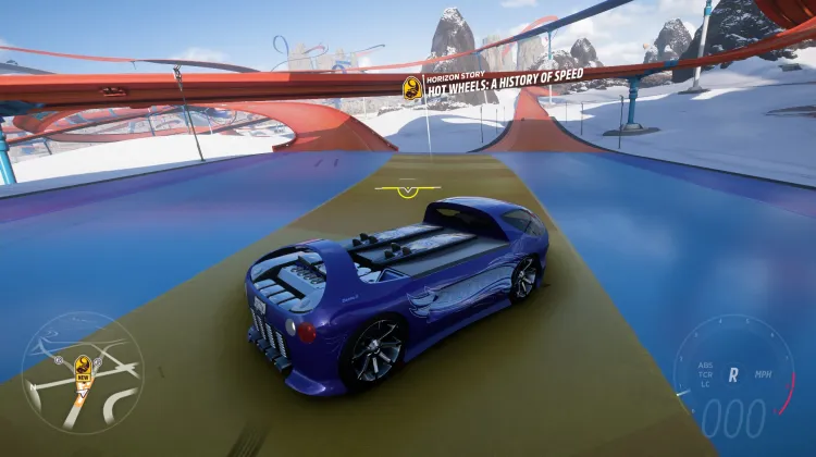 Die ikonische orange Strecke