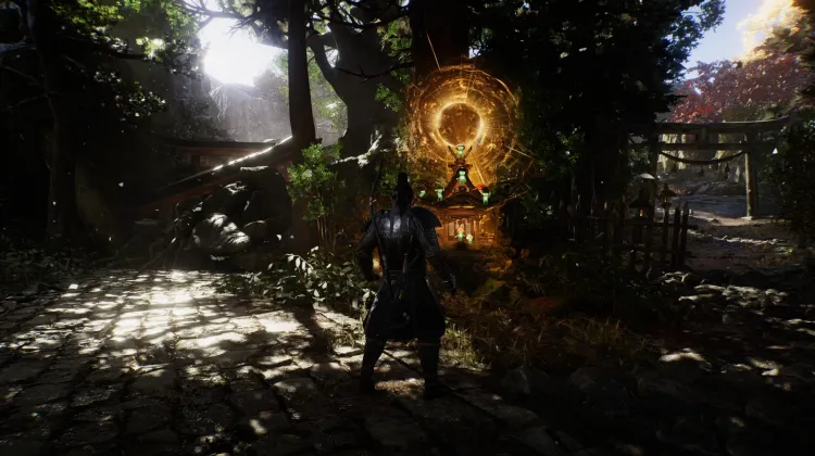 하치만 신사 산책로