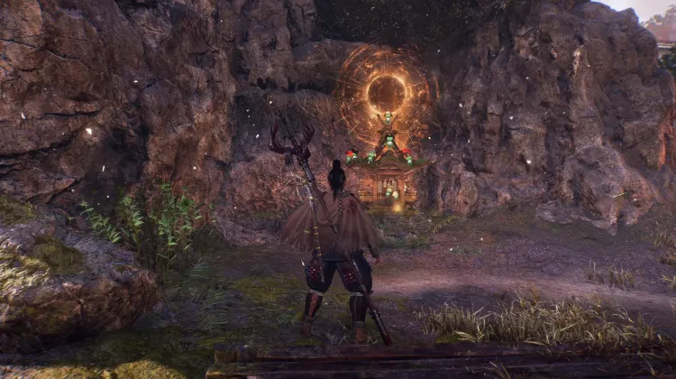 후타마타성 - 강변 신사