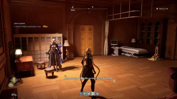 Udaj się do pokoju badań Holly