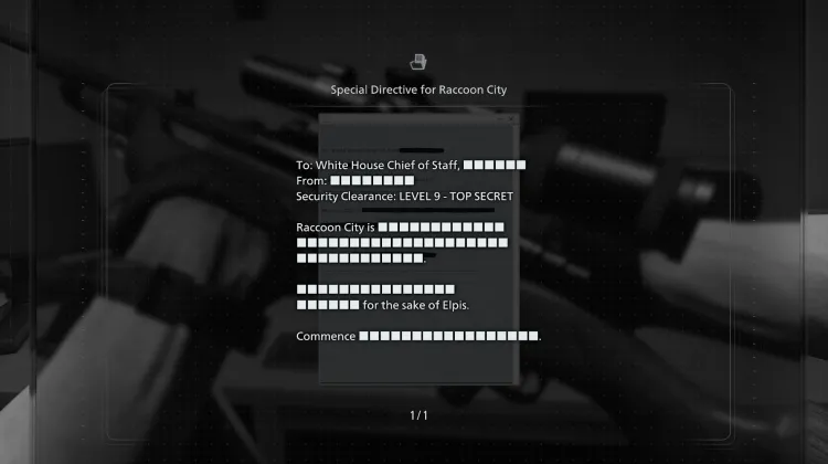 Raccoon City için Özel Direktif