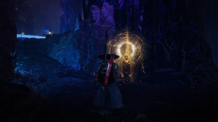 Terrain du Palais : Statue de Bodhisattva des Profondeurs Abyssales