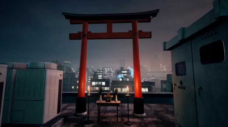 Brama Torii na Dachu Budynku Harajuku