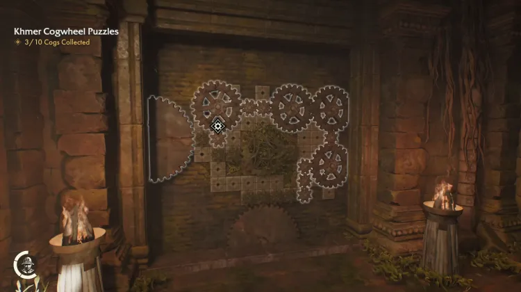 Khmer Cogwheel Puzzles