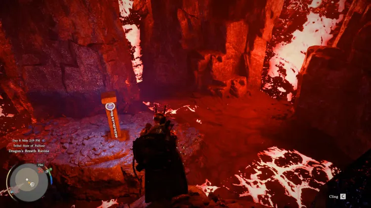 Lava Under Snowy Plains