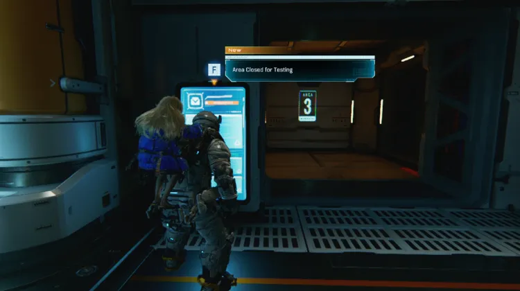 Area Chiusa per Test