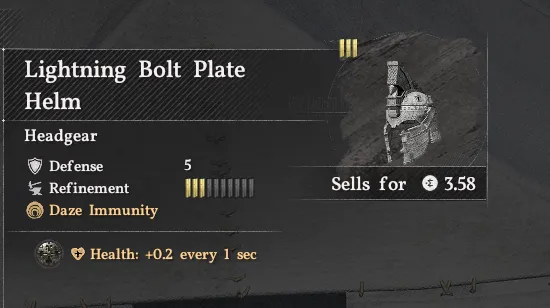 Lightning Bolt Plate Helm