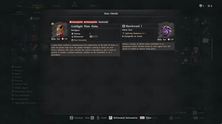 Goldlight Plate Helm (Damiane)