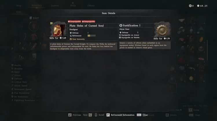 Plate Helm of Curse Soul