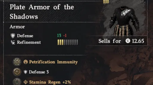 Plate Armor of the Shadows