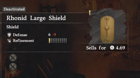 Rhonid Large Shield