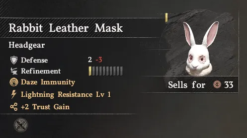 Masque en Cuir de Lapin
