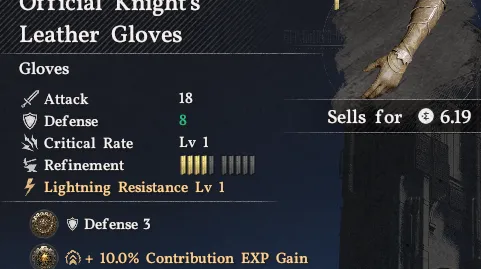 Gants du Chevalier Officiel