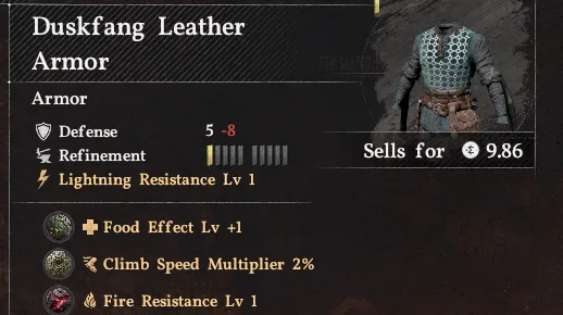 Armure en Cuir de Crocsdombre