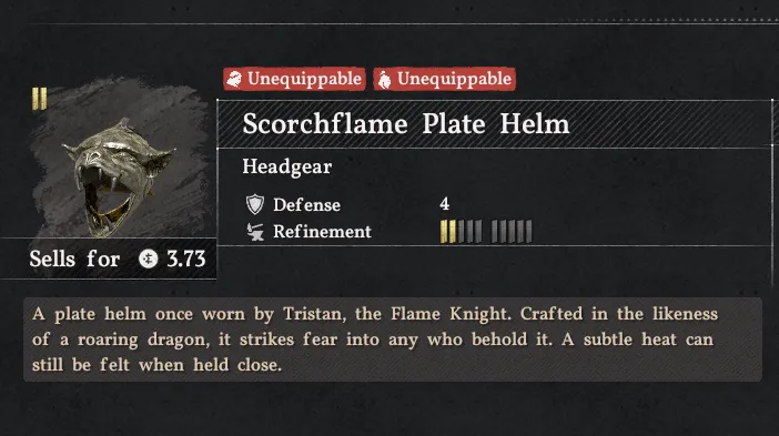 Heaume de Plaques Flammeardente