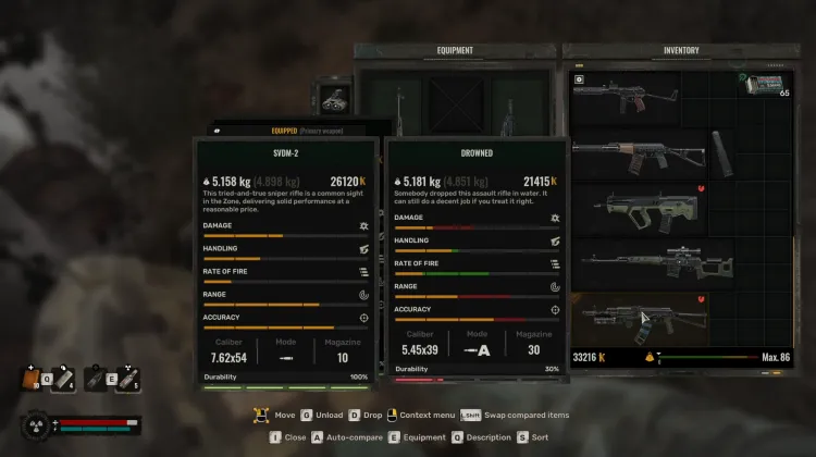 **Noyé : AKM-74S unique**
