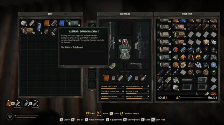 Expanded Backpack Blueprint