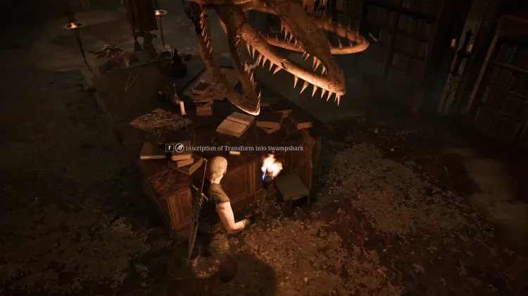 Inscription of Transform into Swampshark