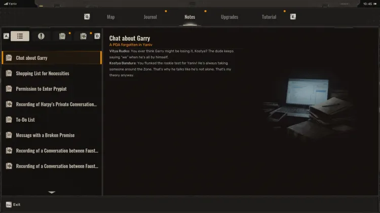 Chat about Garry