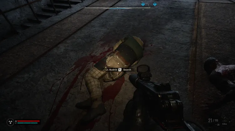 Lt. Budnik's Body