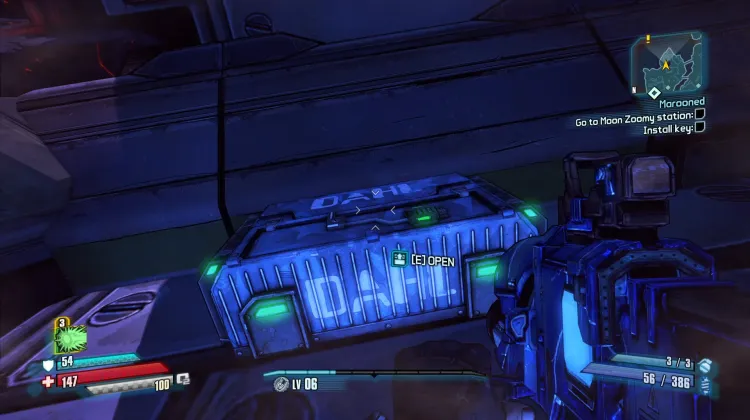 Large Dahl Blue Chest