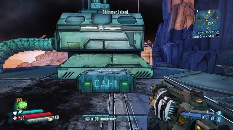 Large Dahl Blue Chest