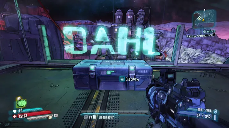 Large Dahl Blue Chest