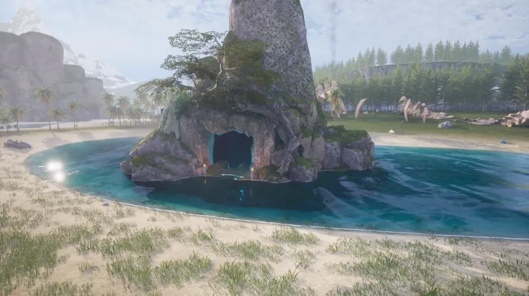 Isolated Island Cavern