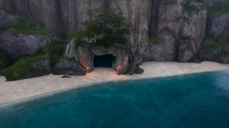 Isolated Island Cavern