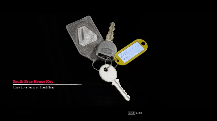 South Brae House Key