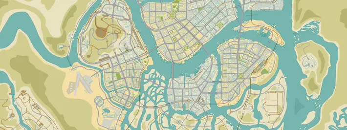 Mafia III Map image