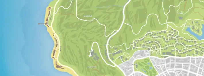 Grand Theft Auto V 的地图 图片