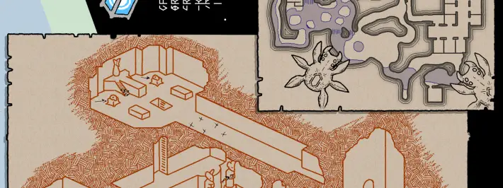 The Dark Tomb & Beneath the Earth TUNIC Interactive Map