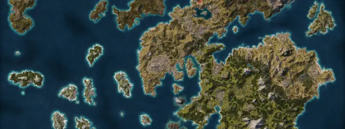 Assassin's Creed Odyssey imagem do mapa