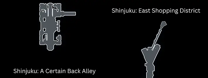 Shinjuku East Shopping District Digimon Story Time Stranger Interactive Map