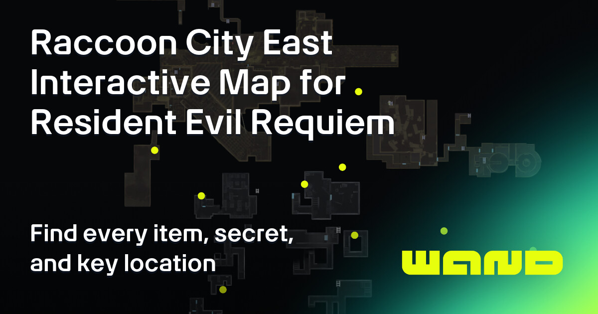 Raccoon City East Map for Resident Evil Requiem | Wand