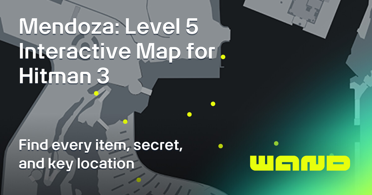 Hgitman Absolution Maps Mendoza: Level 5 Map for Hitman 3 Checklist by Category - 100% ...