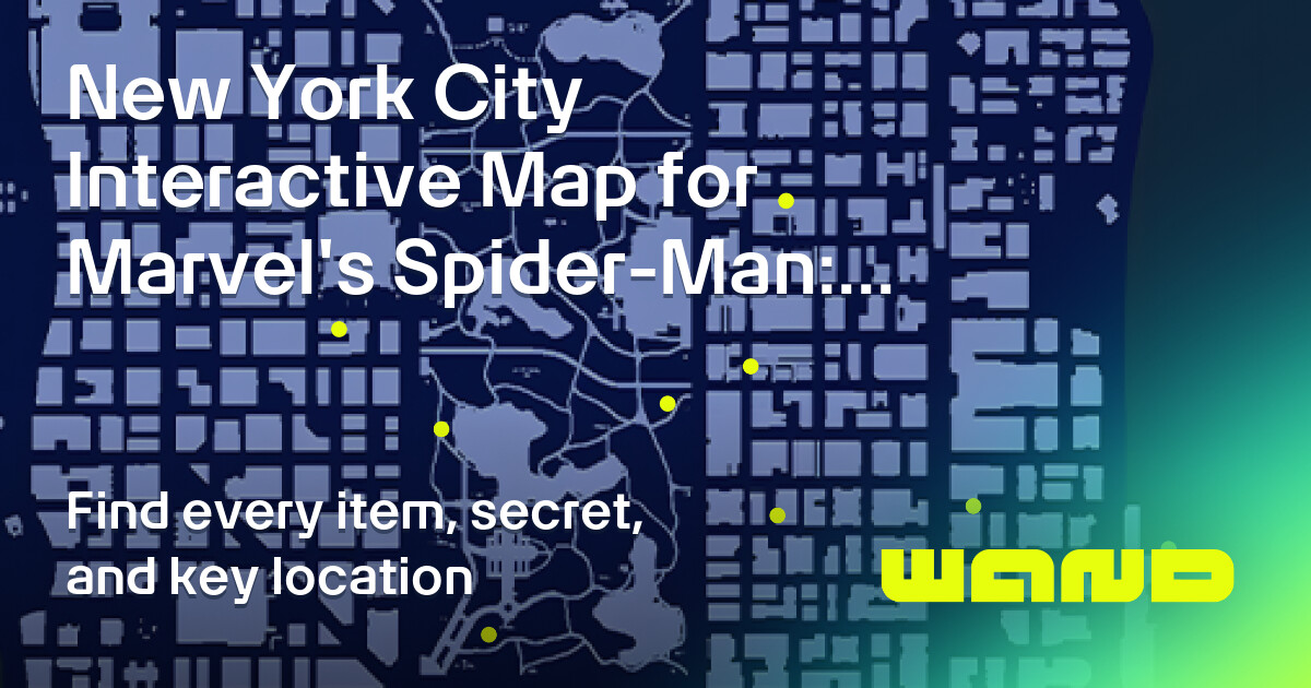 Spider Riders Map Spider-Trainings - Mappa New York City per Marvel's Spider-Man: Miles ...