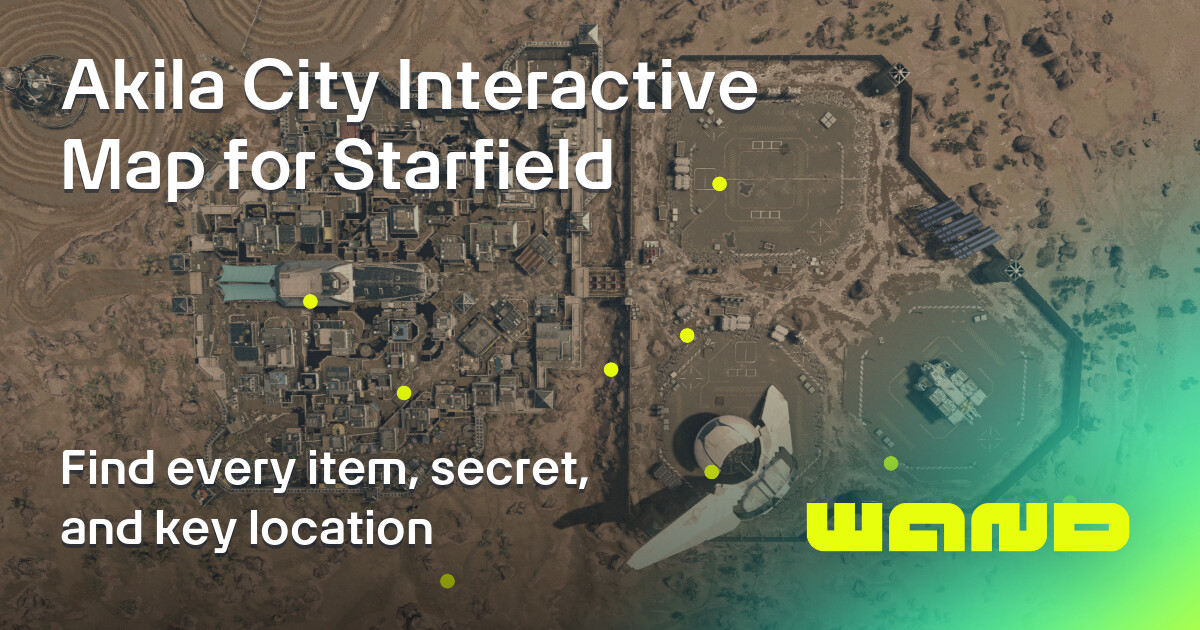 Worktable - Akila City Map for Starfield Checklist | WeMod Maps